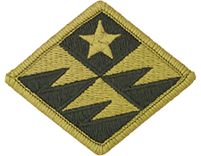 261st Signal Brigade OCP Scorpion Shoulder Patch With Velcro